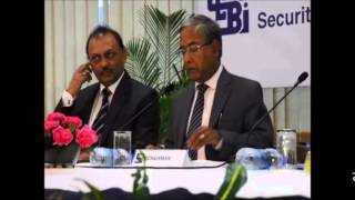 SEBI Chairman U.K. Sinha addressing newspersons in Mumbai