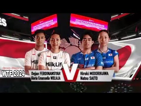 Dejan Ferdinansyah/Gloria Emanuelle vs Hiroki Midorikawa/Natsu Saito || Group Stage WTF 2024