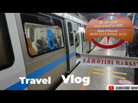 Sarojini market Ka Tour kr ke aae | Ghaziabad To new Delhi | By Metro 🚇 #delhi #dmrc  #sarojininagar