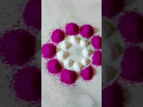 Easy & simple #rangoli #beautiful #art