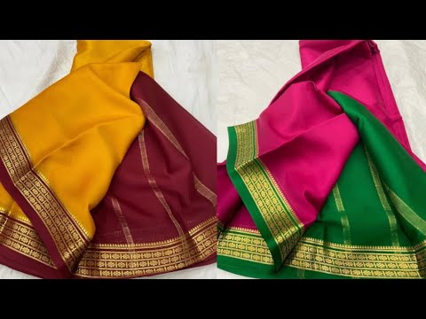 Pure Mysore Crepe Silk Sarees | Price Under 6k