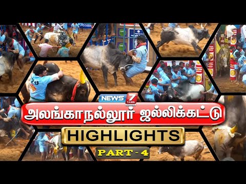 Highlights 4 : அலங்காநல்லூர் ஜல்லிக்கட்டு 2025 | Alanganallur Jallikattu 2025 | Jallikattu 2025