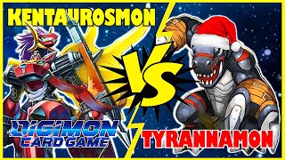 Digimon TCG: Kentaurosmon Yellow vs Christmas Tyrannomon (English 1.0 Format)