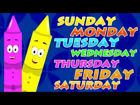 Monday, Tuesday | Days Of The Week Song + More Crayons Fun Learning Videos for Kids