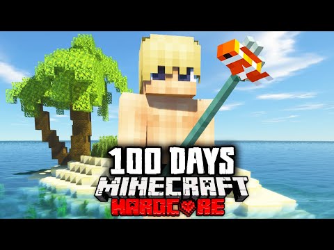 I Survived 100 Days on a STRANDED ISLAND in Minecraft Hardcore