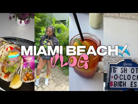 MIAMI TRAVEL VLOG 💖: Girls trip , Rodwave concert , Bestie bday , Bacon B!t*h , Bike riding & more!