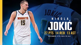 Nikola Jokić Records Triple-Double vs. Cavs 📺 | 12/26/24 Full Game Highlights