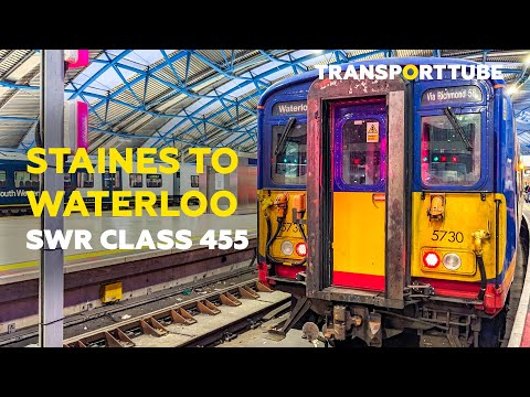 Staines to London Waterloo | SWR Class 455 | Realtime