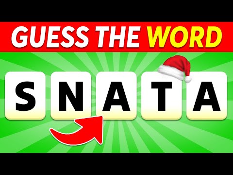 Guess the Christmas Word by Scrambled Letters | Christmas Quiz