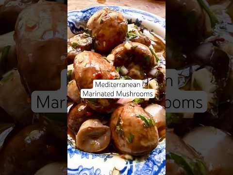 Mediterranean Marinated Mushroom Recipe! #mushroomrecipe