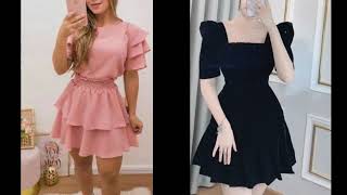 Latest Women's Party Wear New Fashion Short Frock Dress Design Ideas