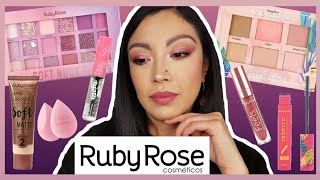 MAQUILLAJE SOLO CON RUBY ROSE!! | PROBAMOS SU FAMOSO GEL DE CEJAS!! | VALE LA PENA??