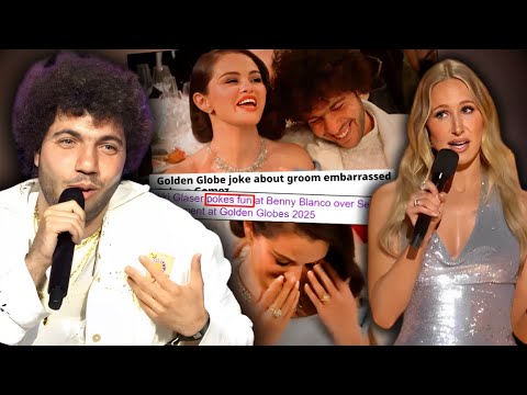 Benny Blanco REACTS To Selena Gomez Engagement Joke At Golden Globes 2025