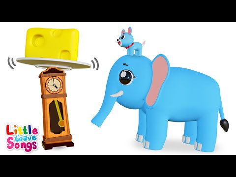 Hickory Dickory Dock 🕰  | Nursery Rhymes For Toddlers | Little Wave Songs - Baby Coco