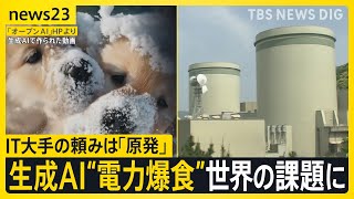 いまIT企業が「日本の原発周辺の土地」を狙っている？ 世界中が原発に熱視線「消費電力10倍」生成AIが“安い電力”求めるワケ【news23】｜TBS NEWS DIG