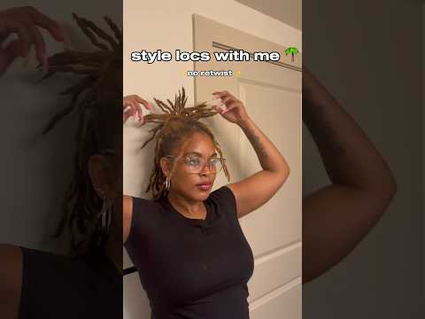 grwm: my fav hair clamp loc style 🥰🫶🏾 | no retwist #grwm #locs #locjourney #locstyles