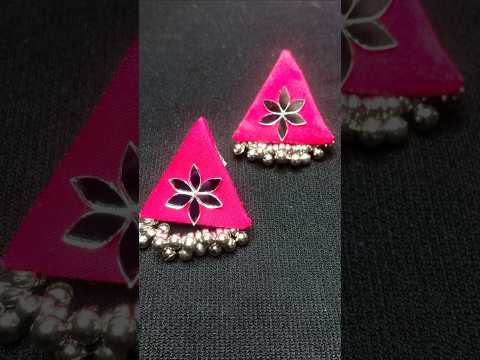 Navratri special earrings 🌸 #navratrispecial #earrings #diy #trending #handmade #craft #creative #yt