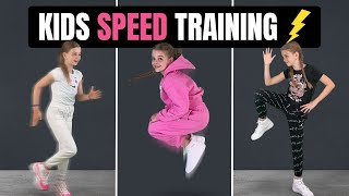 Kids "GET FAST" Workout! (Best Exercises For Speed Training⚡)