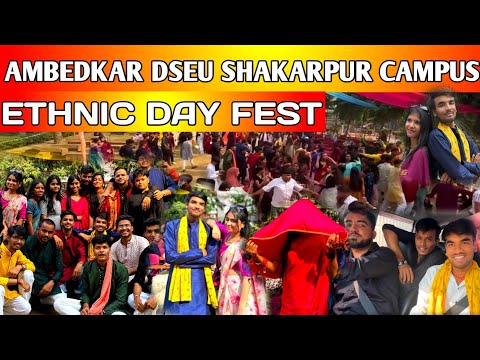 ETHNIC DAY EVENT  Ambedkar DSEU Shakarpur campus 1 dseu fest  @FlywithsumitvlogsDiwali mela