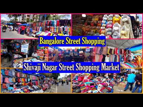 Shivaji Nagar Street Shopping Market | Commercial Street Shopping Market | Bangalore Street Shopping