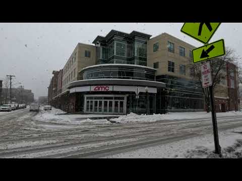 (4k) video # 139 Spring Winter Storm Walk About Saratoga Springs NY RJWheatonJr March 23th 2024