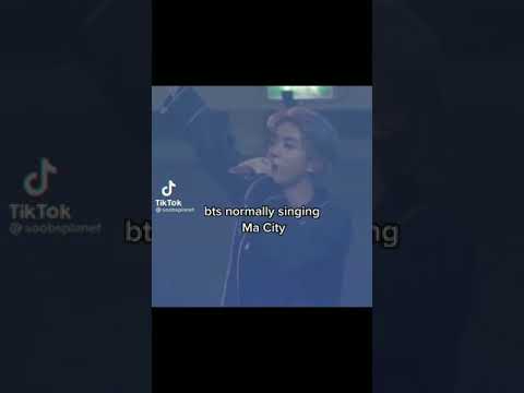 Bts normally singing Ma City #bts #shorts