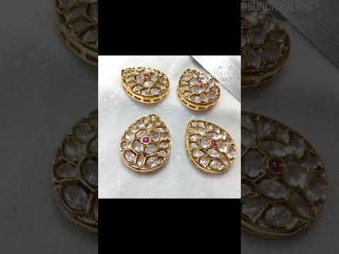 High quality Polki kundan useful for making jewellery & fashion accessories available in colours