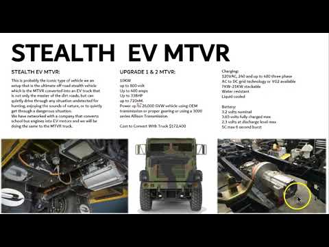 EV Vehicle Update to Convert as Electric RV's