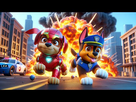 Paw Patrol Ultimate Rescue | THE CITY SAVED BY IRON MAN MARSHALL x CHASE | Funny Story | Rainbow 3