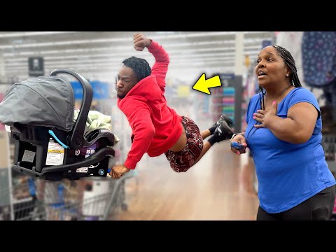 Aggressively Punching Baby In Public Prank *CRAZY REACTIONS*