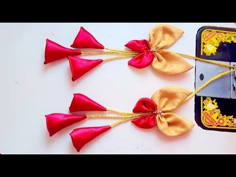 Blouse Flower Latkan Making at Home / Latkan Banane Ka Tarika / Butterfly Blouse Latkan  Design