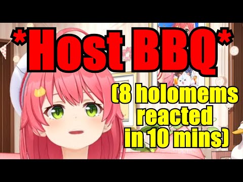 Miko Giggle Happily When Many Holomems Responded Quickly to Her BBQ Invitation【Hololive】