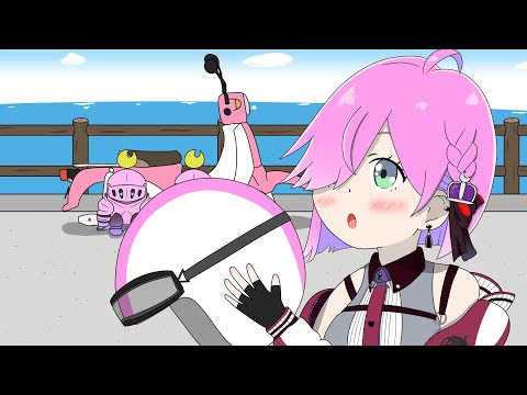 【手描きアレンジ】んなたんとスーパーカブと頑張れルーナイト！！【ホロライブ切り抜き】