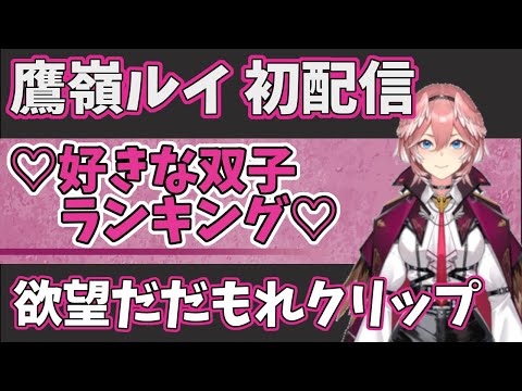 【ホロライブ6期生】初配信から性癖・欲望がだだ漏れしている鷹嶺ルイ【ホロライブ切り抜き/鷹嶺ルイ/holoX】