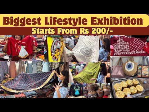 Biggest Lifestyle Exhibition In Dadar | Festive Shopping Vlog | Hand Painted Saree & Cotton Dresses