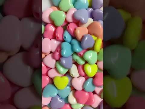 Heart Pastel beads |  Raw_material_for_jewellery | #jewellery #rawmaterial #shorts #short #beads