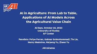 AI in Agriculture: From Lab to Table, Applications of AI Models Across the Agricultural Value Chain