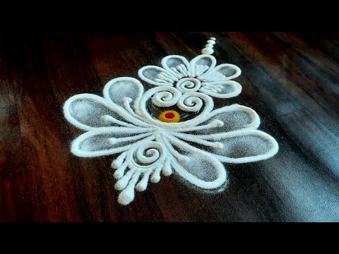 daily use rangoli || rangoli || rangoli design || rangoli kolam || muggulu || freehand rangoli