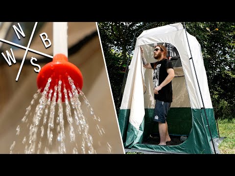 Portable Shower Tent w/ Water Bag - Unboxing, Test & Review