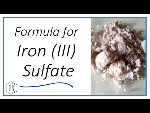 How to Write the Formula for Iron (III) Sulfate  – Step-by-Step Explanation