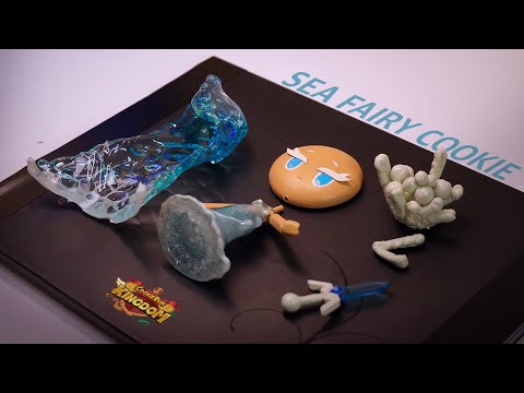 How to make Sea Fairy Cookie with 3Dpen+Resin. The Curse of the Little Mermaid on Sea Fairy Cookie.