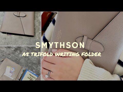 SMYTHSON A5 TRIFOLD WRITING FOLDER REVIEW | How I use mine and what I think