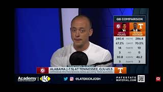 JOSH PATE CALLS AN ALL VOL WIN AGAINST BAMA!