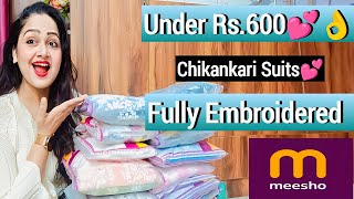 Huge Meesho Chikankari Kurti set Haul❤️meesho chikankari suit haul❤️CHIKANKARI kurti/Suit set Haul