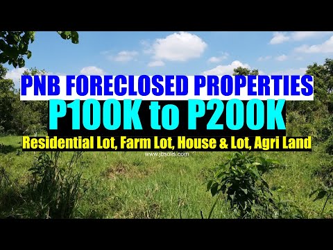 List of PNB Foreclosed Agri, Farm, Residential House and Lot for Sale P100K to P200K