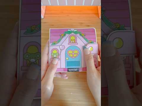 ASMR paper fold a Sanrio MyMelody Squishy Book 🎀  #sanrio #squishy #shortsyoutube #diy  #shorts