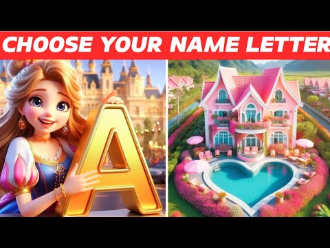 Choose your Name Letter & See your Dreamy Pink Luxury House✨💖🏘️ | Dream House🏰 #nameletter #house