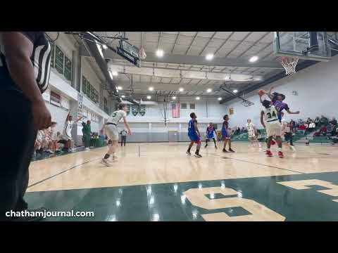 4th quarter Woods Charter vs Triangle Math & Science boys basketball game - 1.14.25