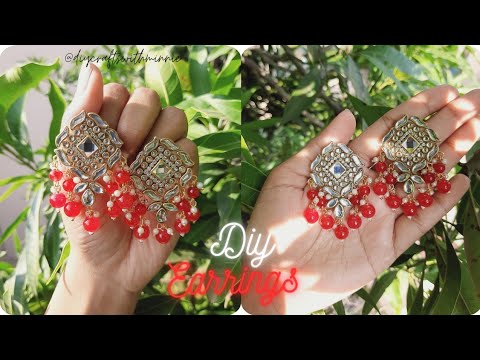 Diy Earrings 😍 | Full Tutorial | Handmade Jewellery | Diy Crafts with Minnie