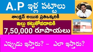 #APillapattalu #LatestUpdate ||750000 #sanction for #eligilible illa pattalu persons||#YSJagan